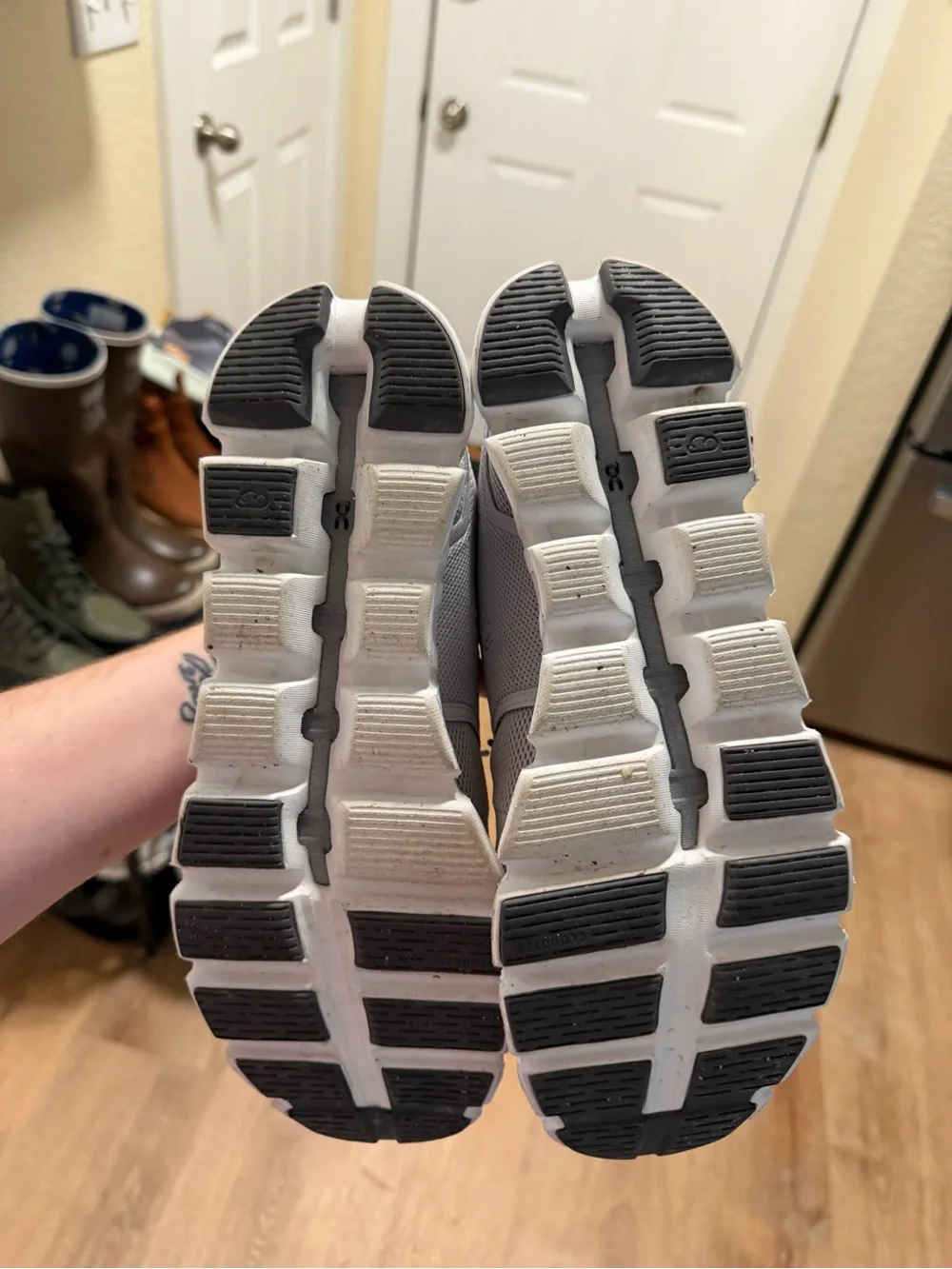 On Running light gray